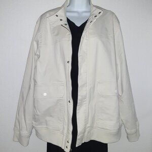 Cream Twill Jacket Coat * Men's XL* New/Like New * 50" Chest * Nice-Casual
